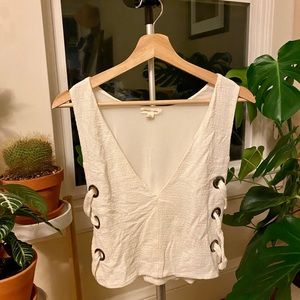 White UO Crop Top